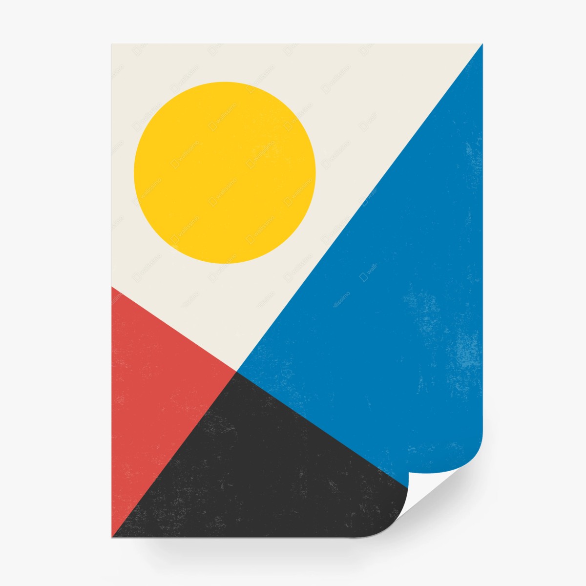 Carta da parati sole geometrico minimalista • Wallissimo®