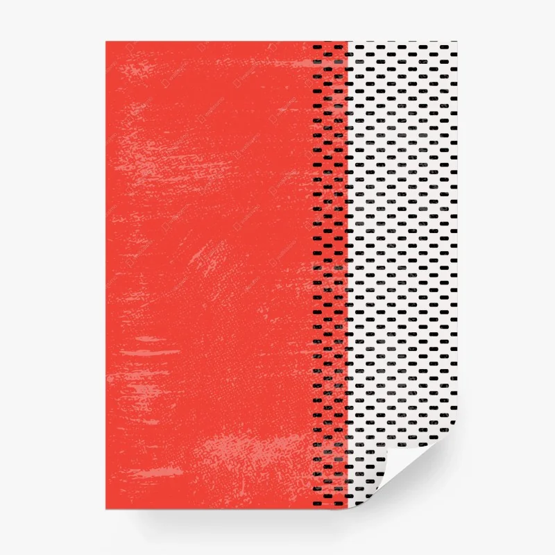 Carta da parati composizione astratta rosso e bianco con reticolo • Wallissimo® Carta da parati composizione astratta rosso e bianco con reticolo • Wallissimo®