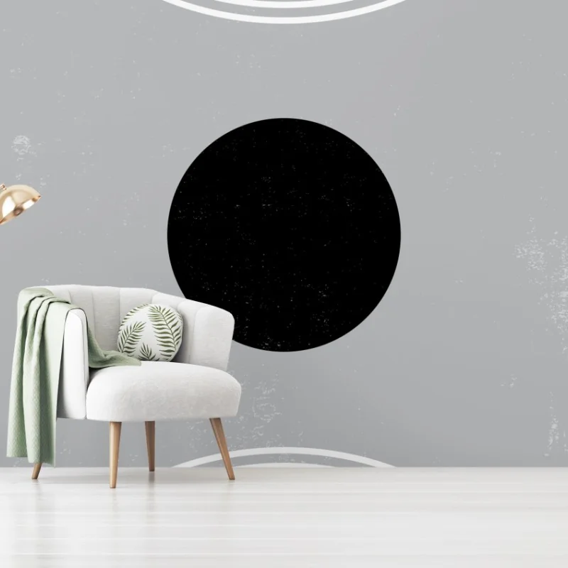 Carta da parati equilibrio circolare - composizione minimal