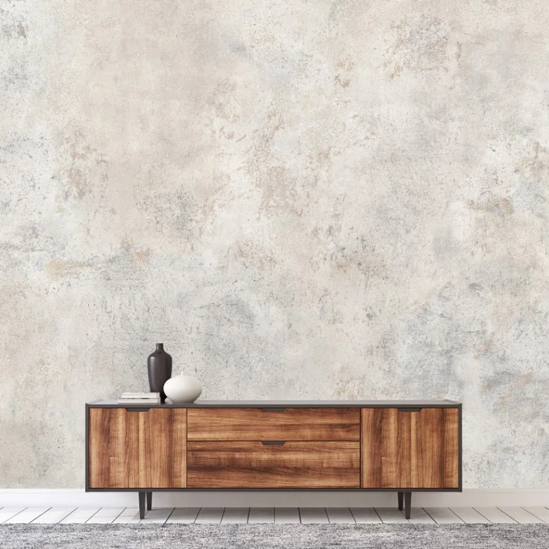 Carta da parati texture rustica in toni neutri