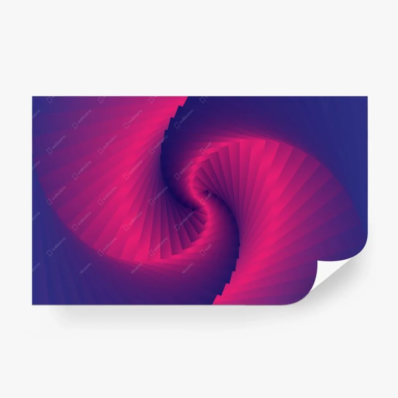 Carta da parati spirale di luce rosa e viola