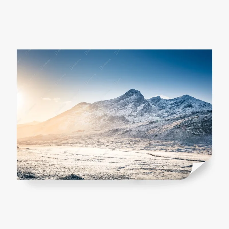 Carta da parati panorama invernale delle Cuillin Hills, Isola di Skye