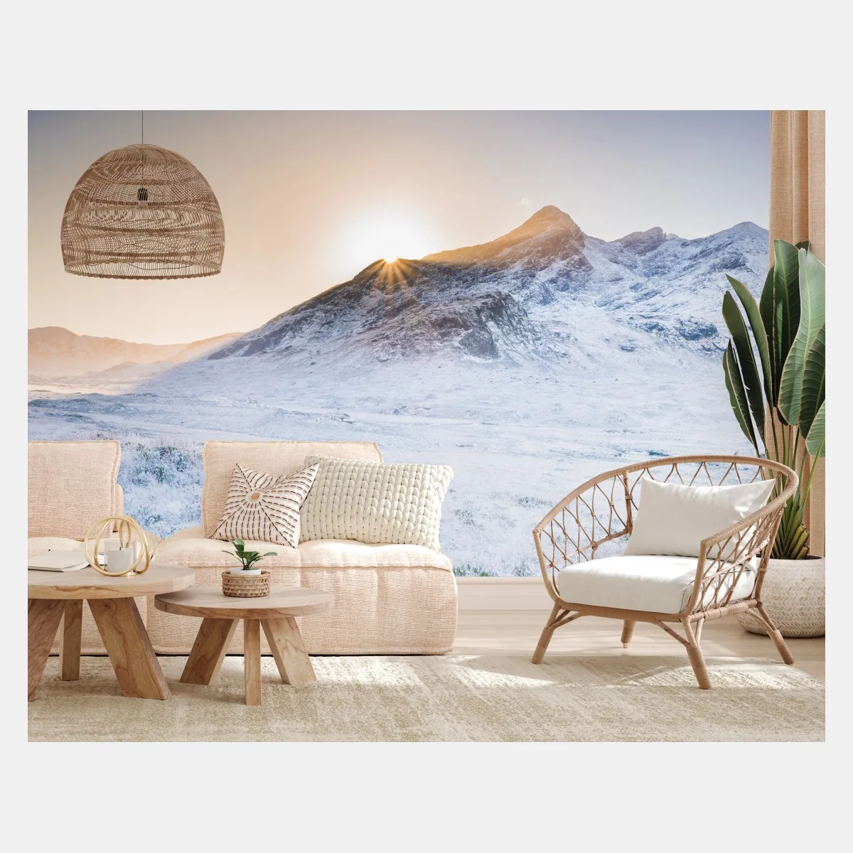 Carta da parati paesaggio invernale sulle Cuillin di Skye • Wallissimo® Carta da parati paesaggio invernale sulle Cuillin di Skye • Wallissimo®