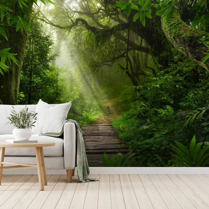 Carta da parati sentiero incantato nella foresta