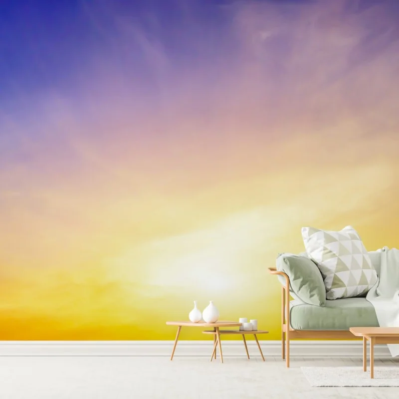 Carta da parati orizzonte dorato all'alba
