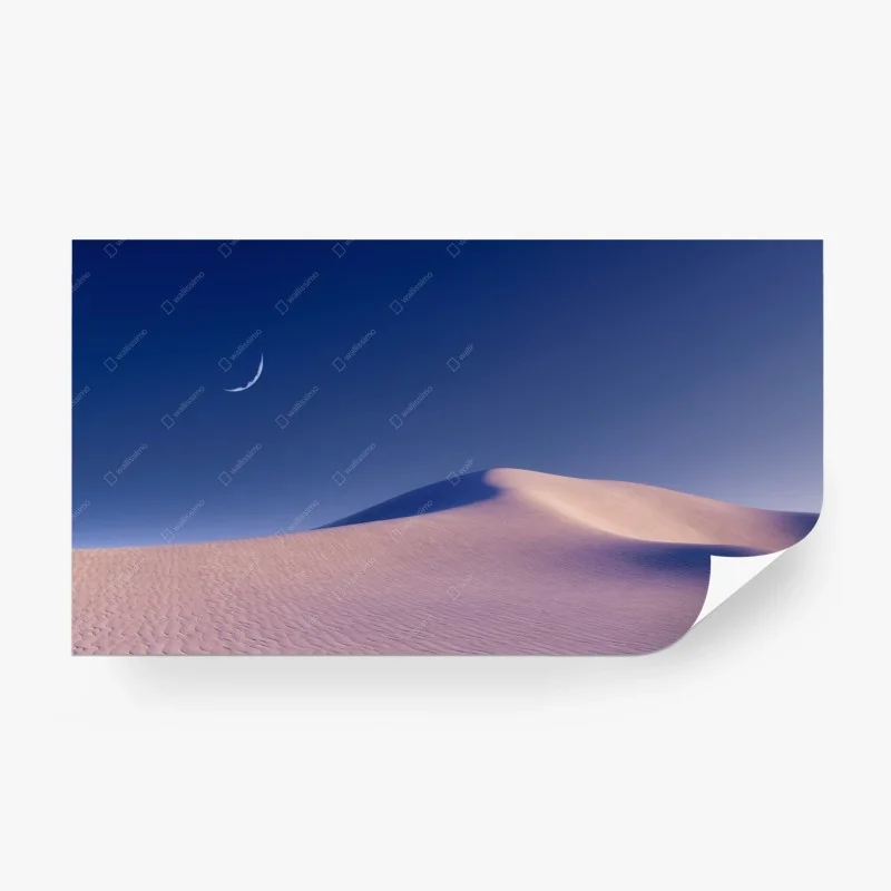 Carta da parati dune minimaliste sotto la mezzaluna