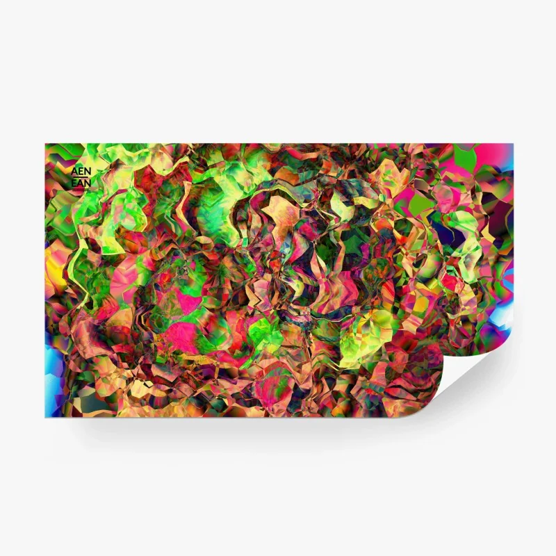 Carta da parati esplosione caleidoscopica astratta