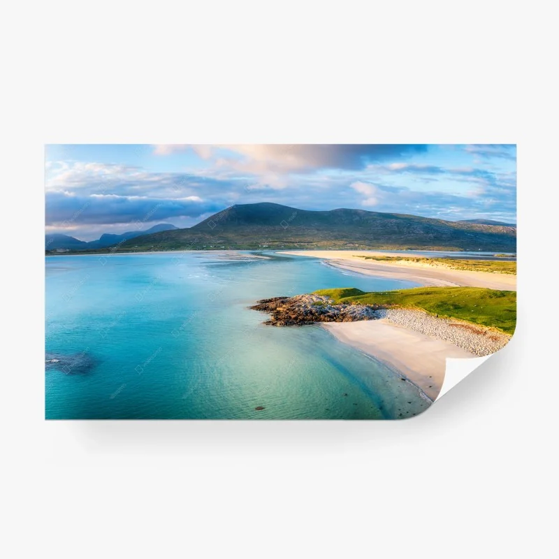 Carta da parati panorama marino di Luskentyre, spiaggia di Harris