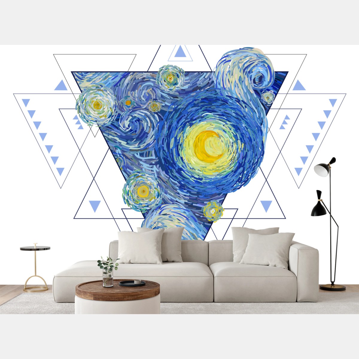 Carta da parati vortice stellare geometrico • Wallissimo® Carta da parati vortice stellare geometrico • Wallissimo®