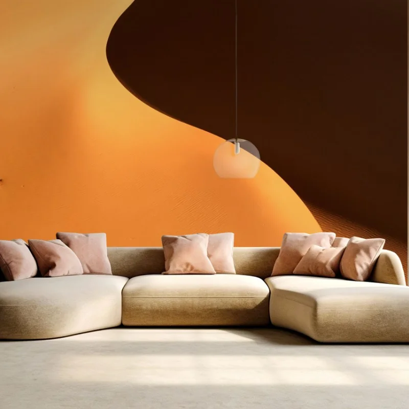 Carta da parati curve di dune dorate