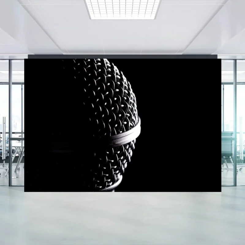 Carta da parati microfono in controluce