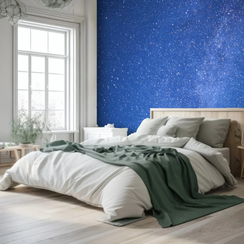 Carta da parati notte stellata sulla foresta