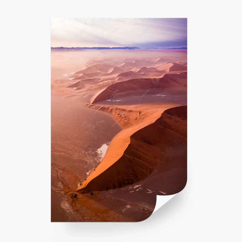 Carta da parati mistiche dune di Sossusvlei, Namibia