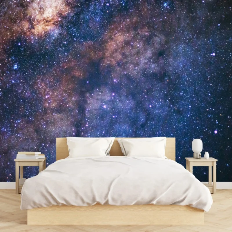 Carta da parati centro della Via Lattea tra polveri cosmiche