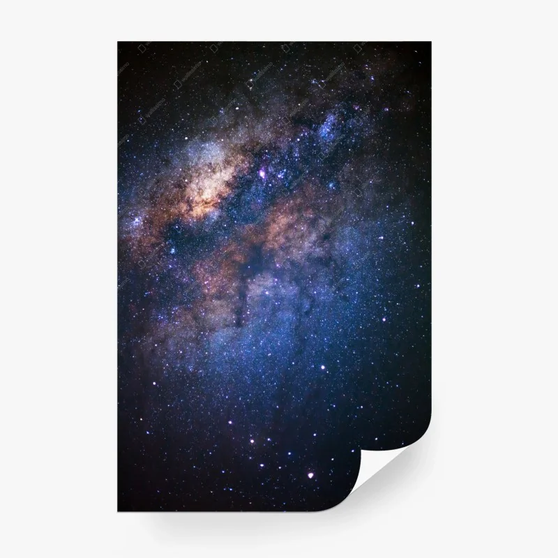 Carta da parati centro della Via Lattea tra polveri cosmiche