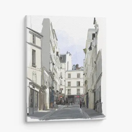 Quadro su tela scorcio di Montmartre a Parigi • Wallissimo®