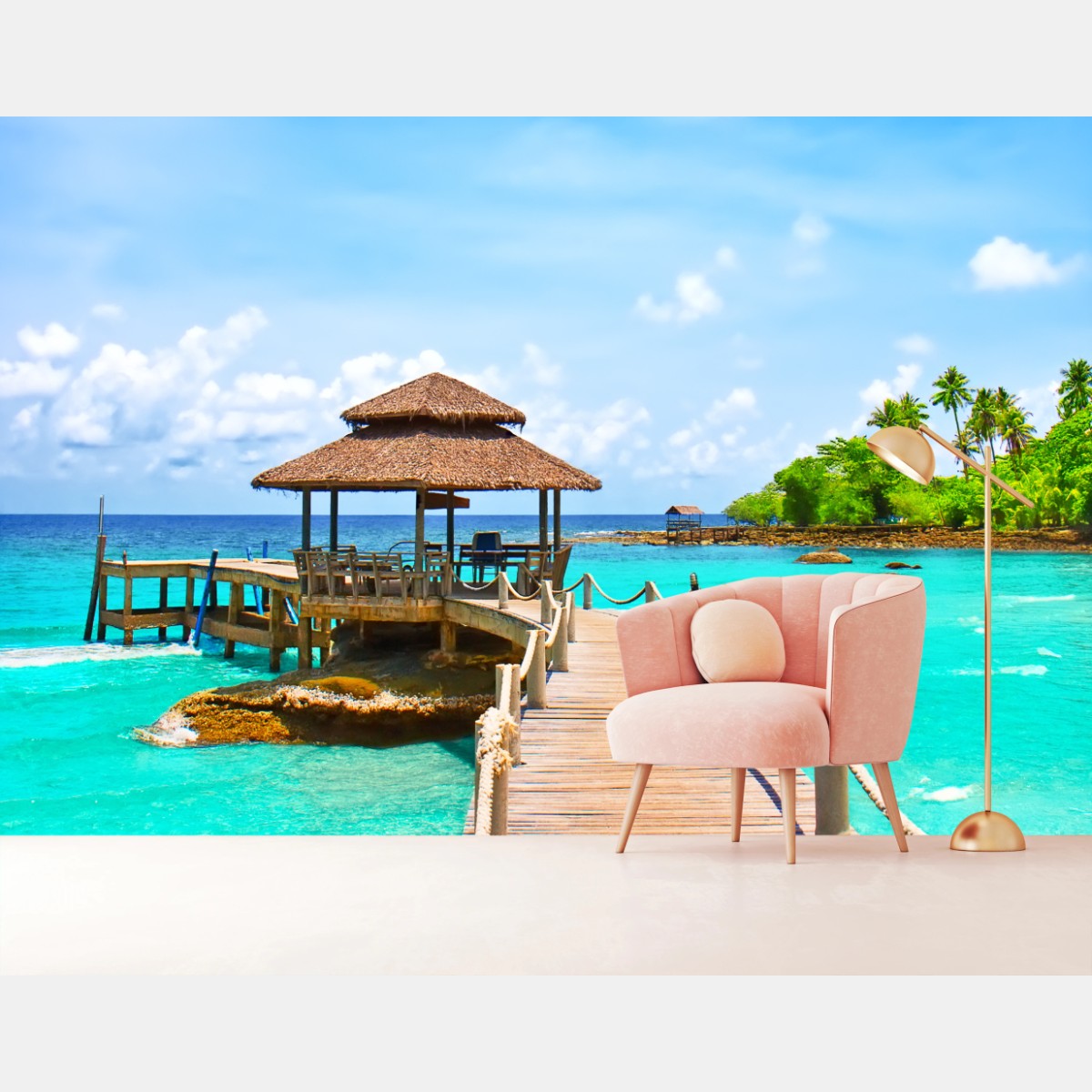 Carta da parati paradiso tropicale a Koh Kood • Wallissimo®