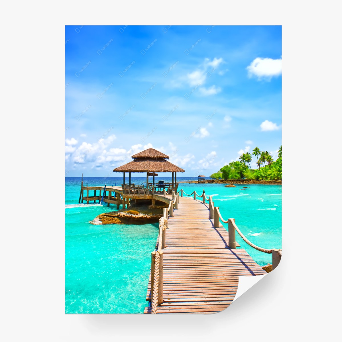 Carta da parati paradiso tropicale a Koh Kood • Wallissimo®