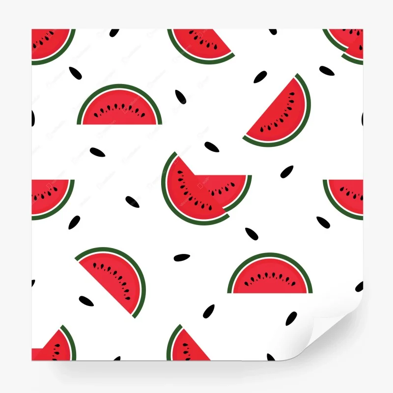 Carta da parati motivo anguria estivo e minimal