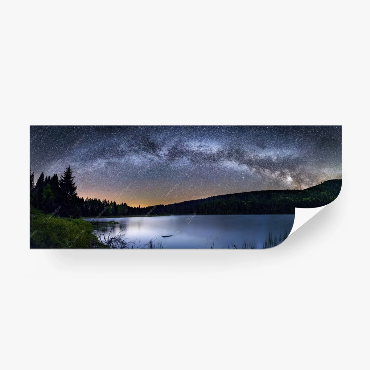 Carta da parati notte stellata sul lago • Wallissimo® Carta da parati notte stellata sul lago • Wallissimo®