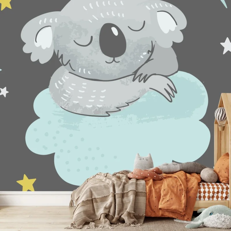 Carta da parati koala sognante su nuvola