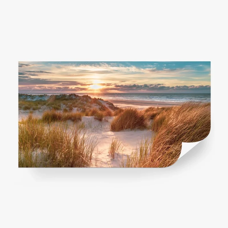 Carta da parati tramonto sulle dune di Ameland