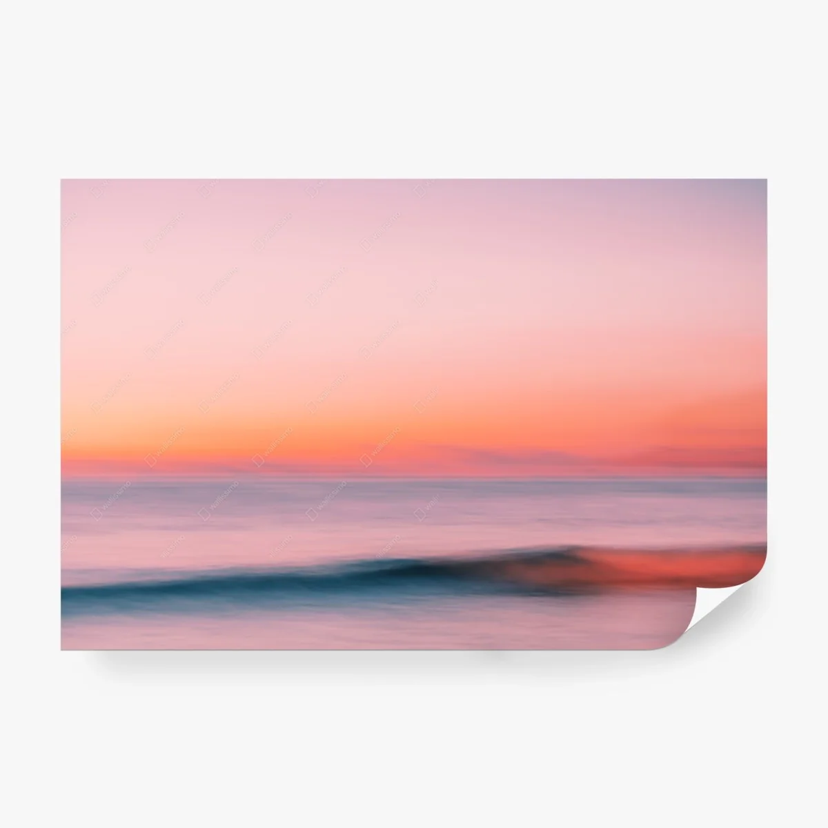 Carta da parati tramonto pastello sul mare • Wallissimo®