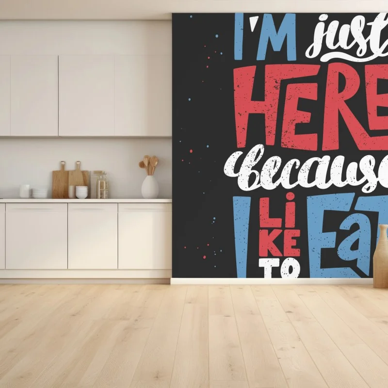 Carta da parati sono qui solo perché amo mangiare