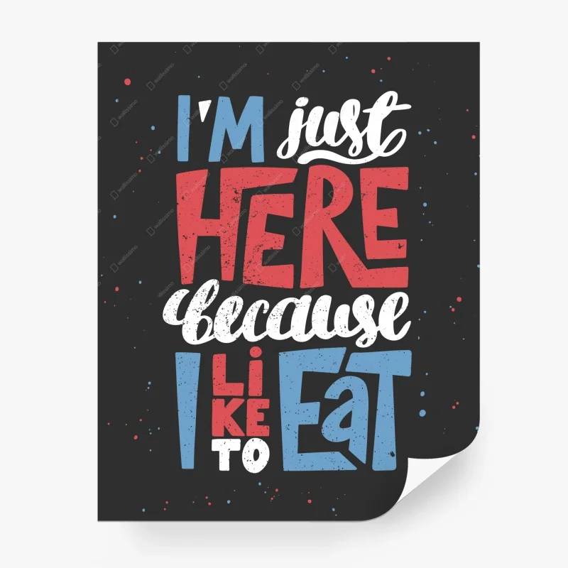 Carta da parati sono qui solo perché amo mangiare