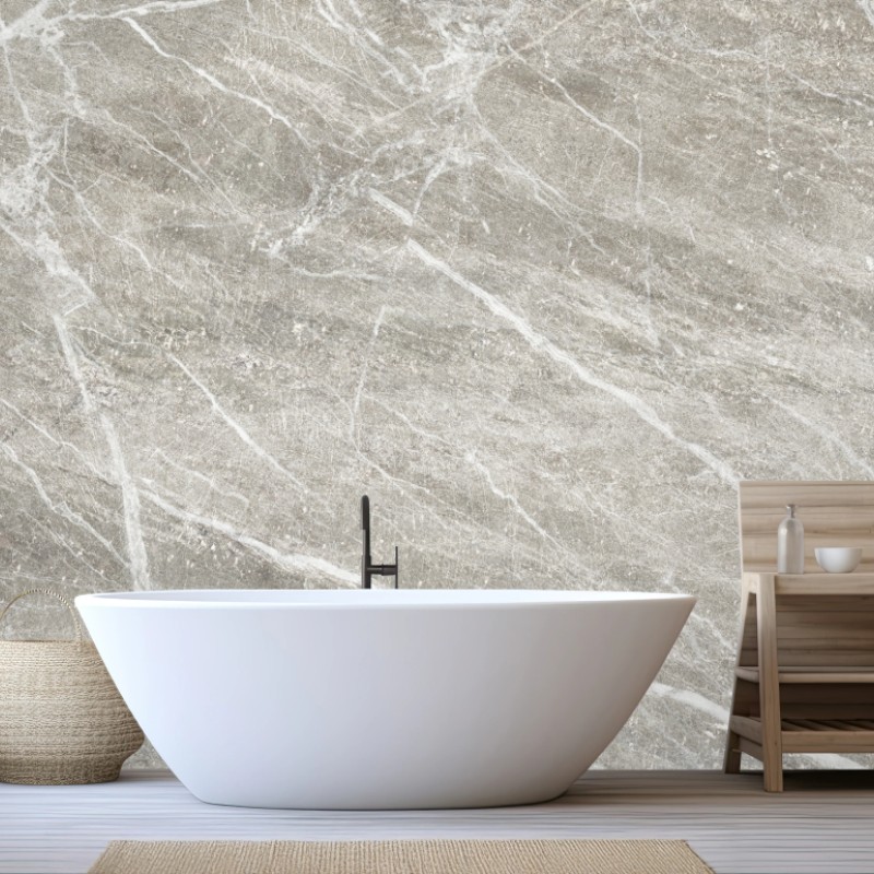 Carta da parati marmo grigio venato per pareti e rivestimenti