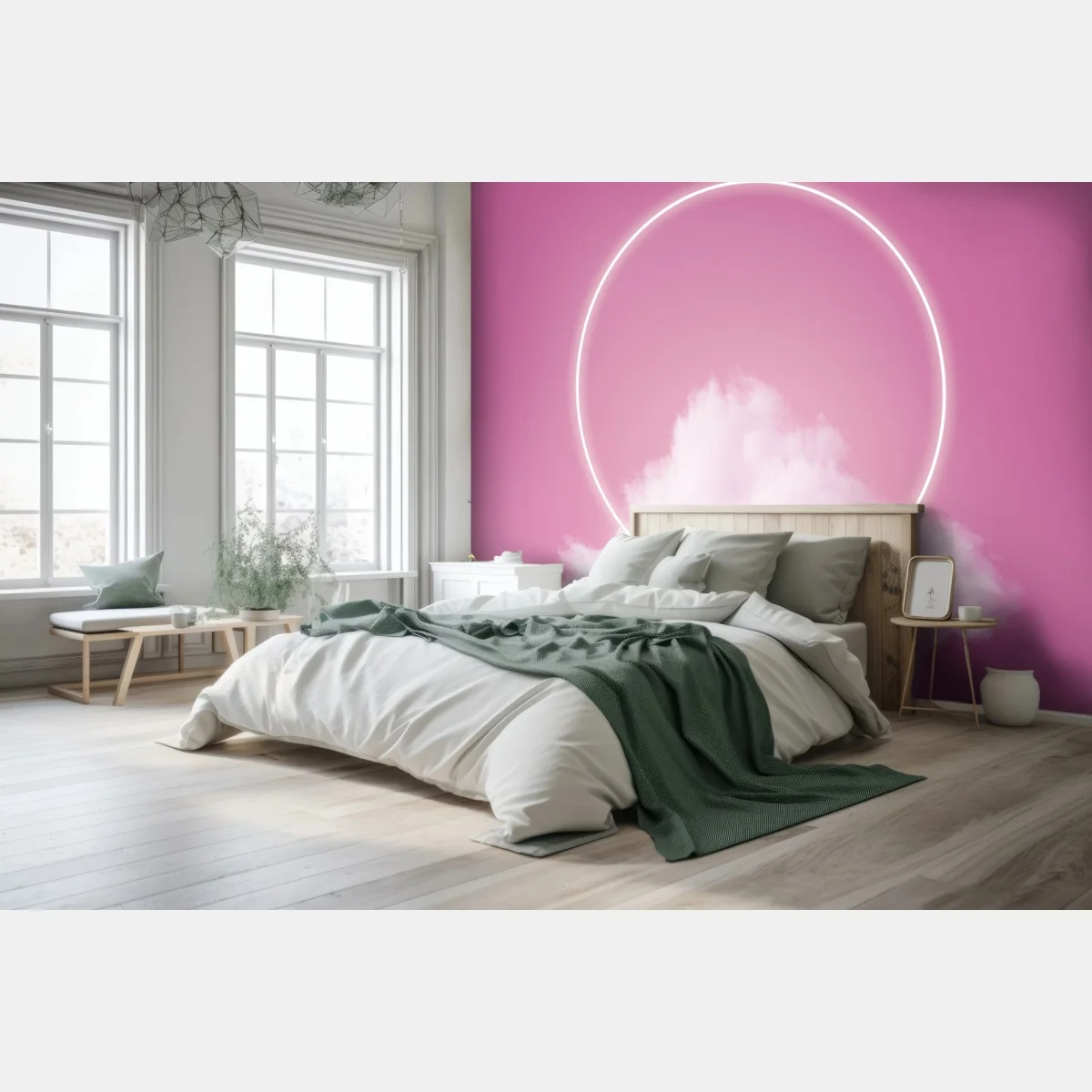 Carta da parati nuvola levitante con alone luminoso • Wallissimo® Carta da parati nuvola levitante con alone luminoso • Wallissimo®