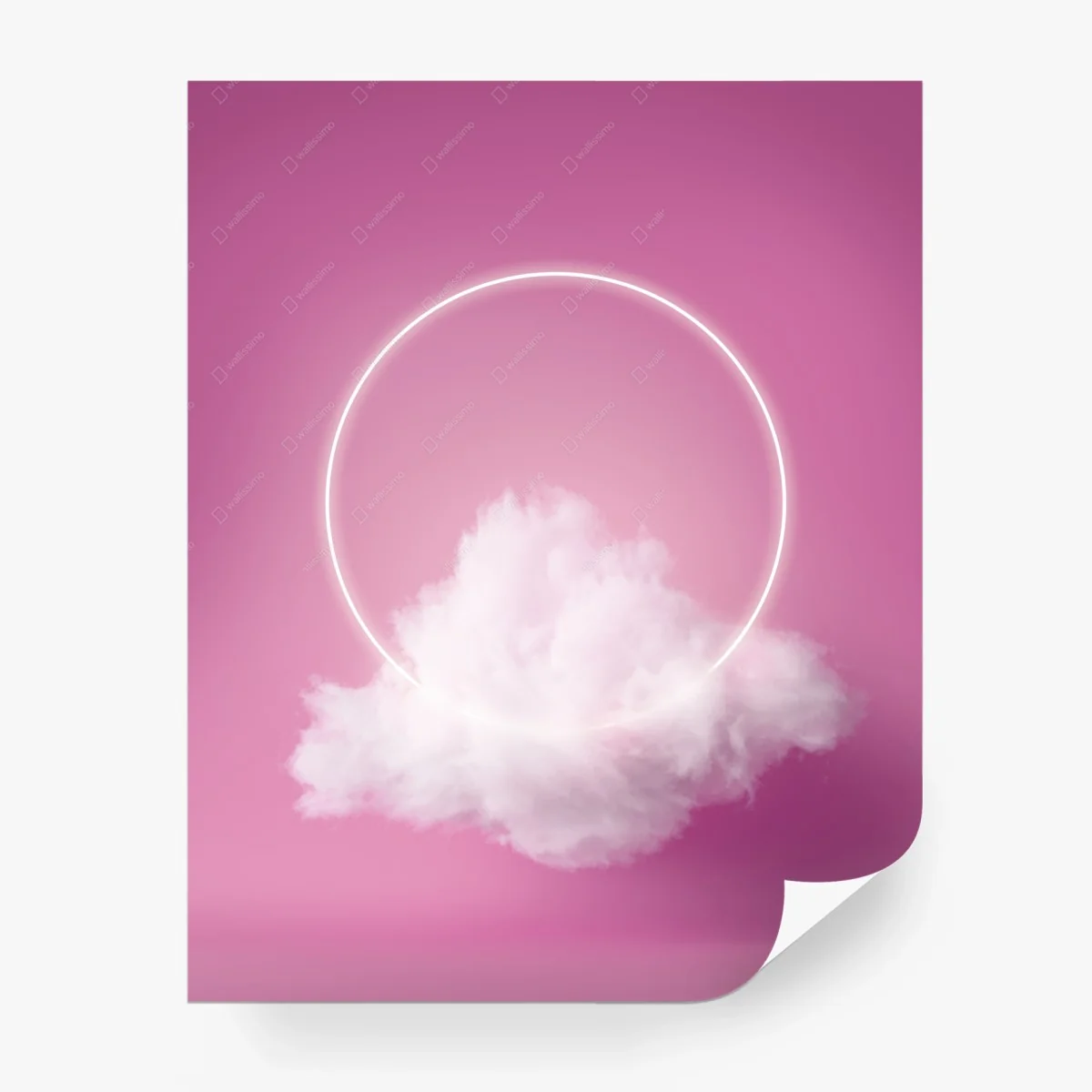 Carta da parati nuvola levitante con alone luminoso • Wallissimo® Carta da parati nuvola levitante con alone luminoso • Wallissimo®