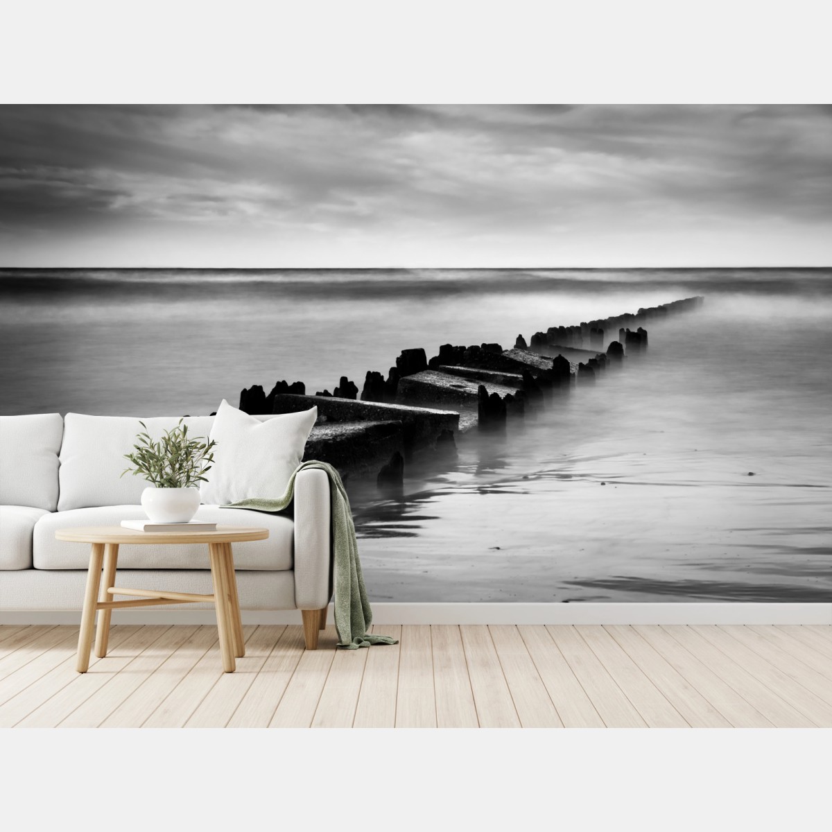 Carta da parati silenzio del molo sul Mare Baltico • Wallissimo® Carta da parati silenzio del molo sul Mare Baltico • Wallissimo®