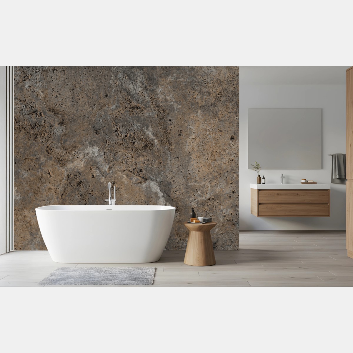 Carta da parati finitura parete effetto pietra naturale • Wallissimo® Carta da parati finitura parete effetto pietra naturale • Wallissimo®