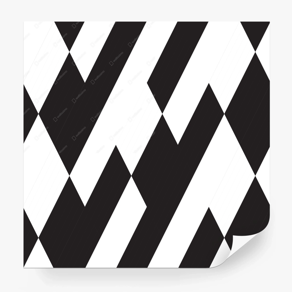 Carta da parati motivo geometrico ottico in bianco e nero • Wallissimo® Carta da parati motivo geometrico ottico in bianco e nero • Wallissimo®
