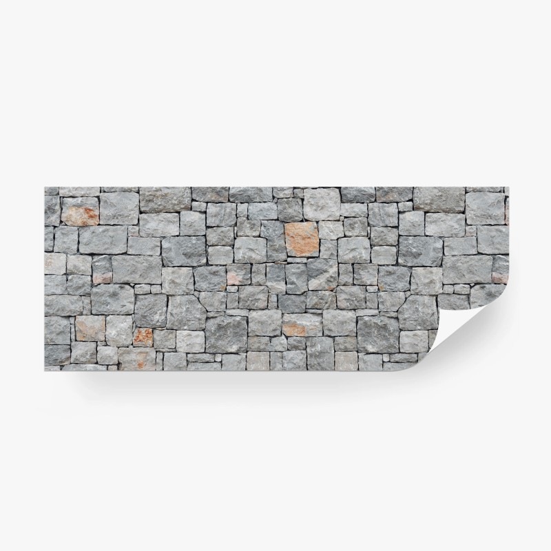 Carta da parati muro in pietra grigia panoramico