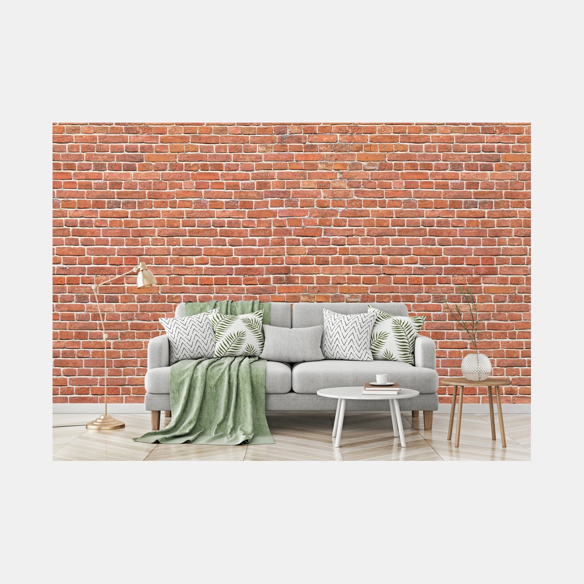 Carta da parati muro di mattoni rossi rustico • Wallissimo® Carta da parati muro di mattoni rossi rustico • Wallissimo®