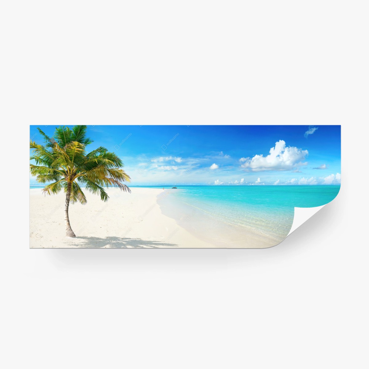 Carta da parati oasi tropicale spiaggia di sabbia bianca • Wallissimo® Carta da parati oasi tropicale spiaggia di sabbia bianca • Wallissimo®