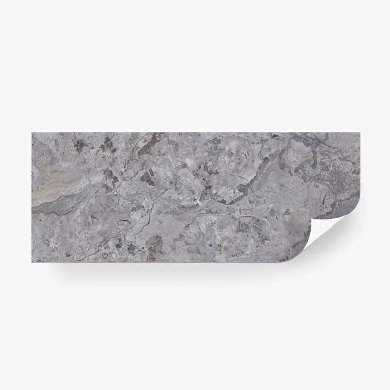 Carta da parati effetto marmo grigio venato per pareti