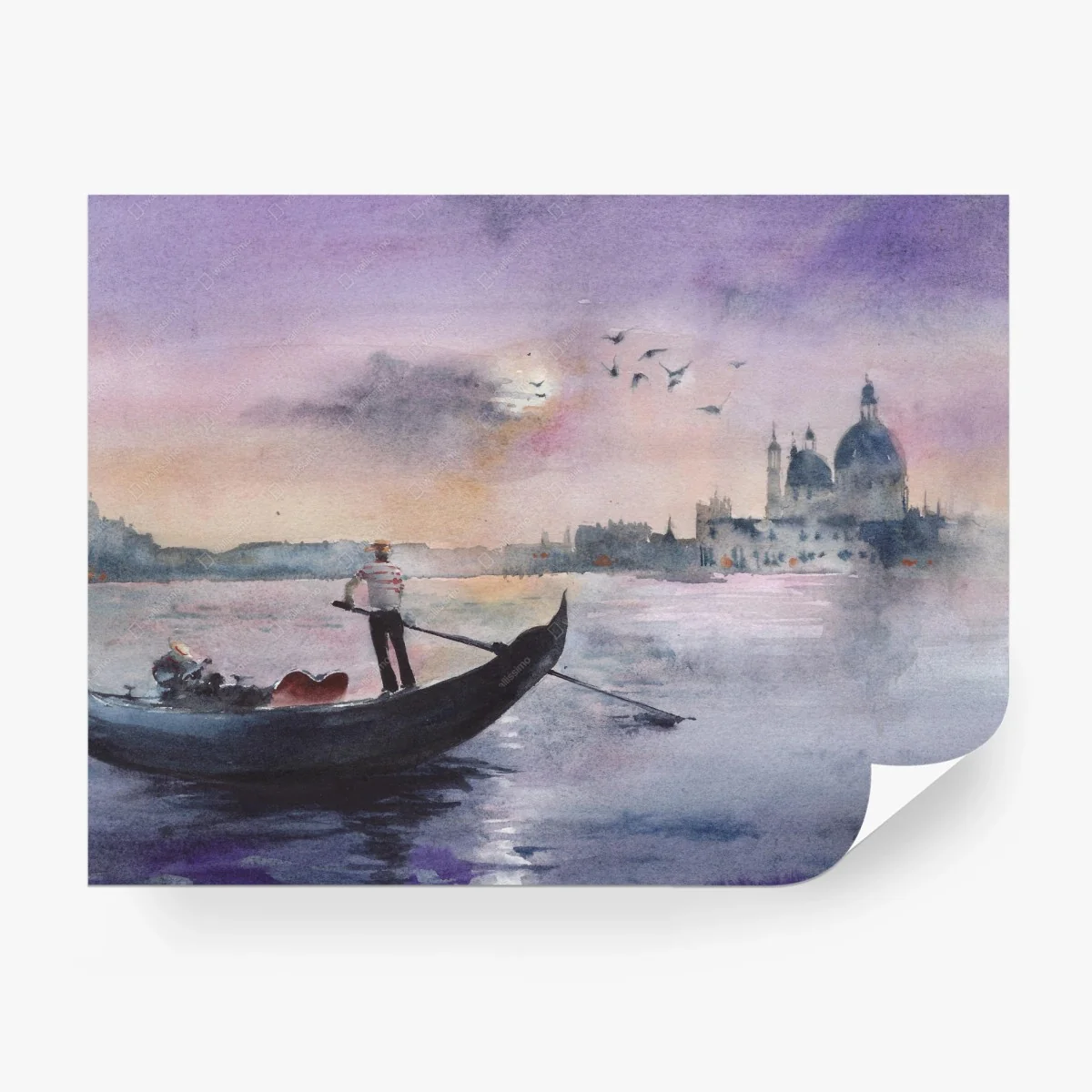 Carta da parati tramonto romantico a Venezia • Wallissimo® Carta da parati tramonto romantico a Venezia • Wallissimo®