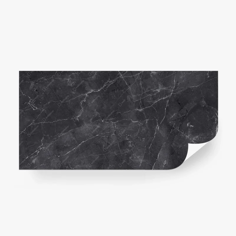 Carta da parati marmo nero venato per pareti eleganti