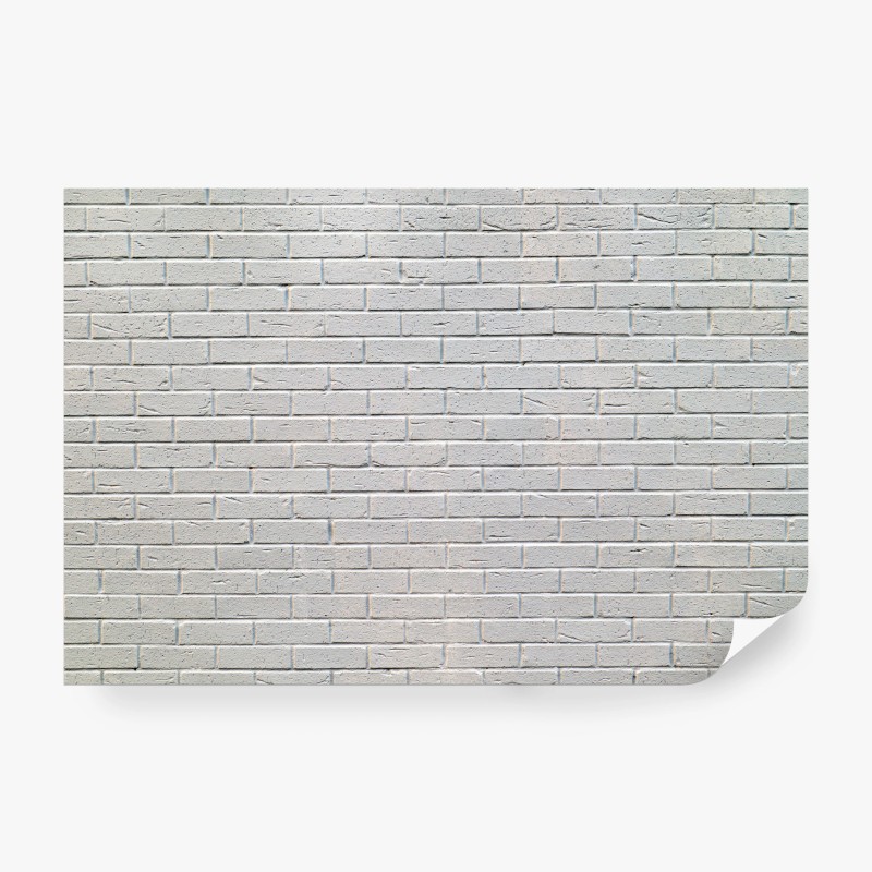 Carta da parati muro di mattoni bianchi minimalista