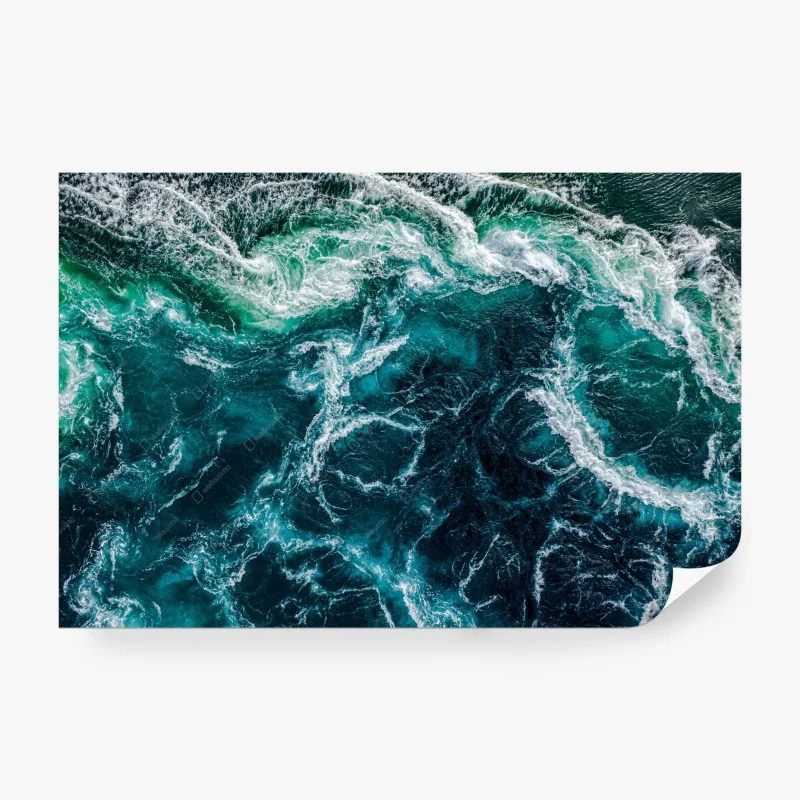 Carta da parati vortici di Saltstraumen: danza delle acque • Wallissimo®