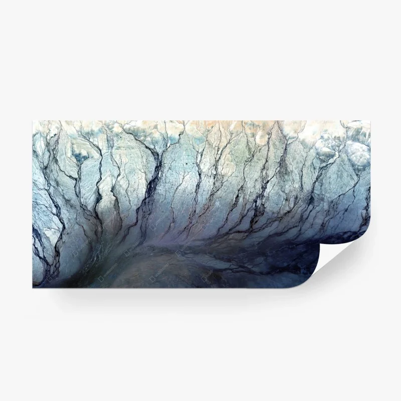 Carta da parati venature glaciali astratte