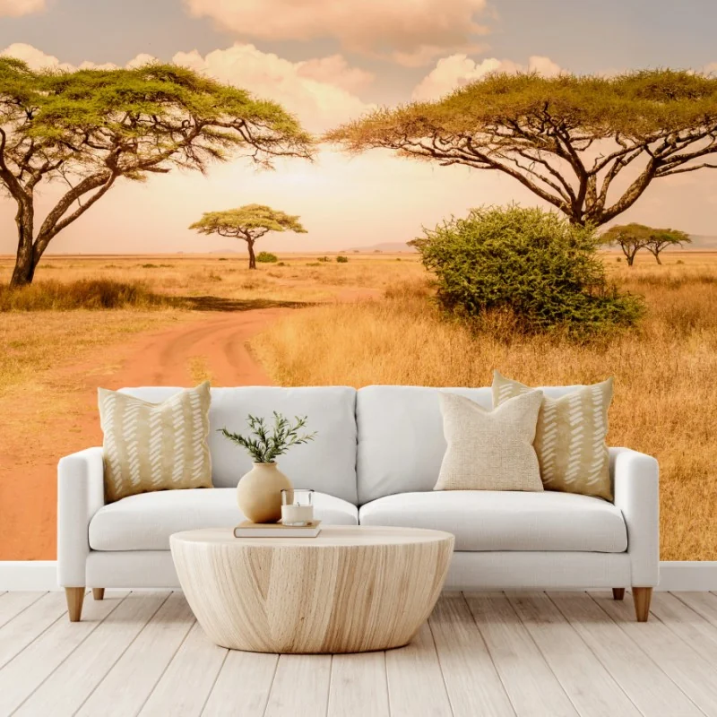 Carta da parati paesaggio infinito del Serengeti