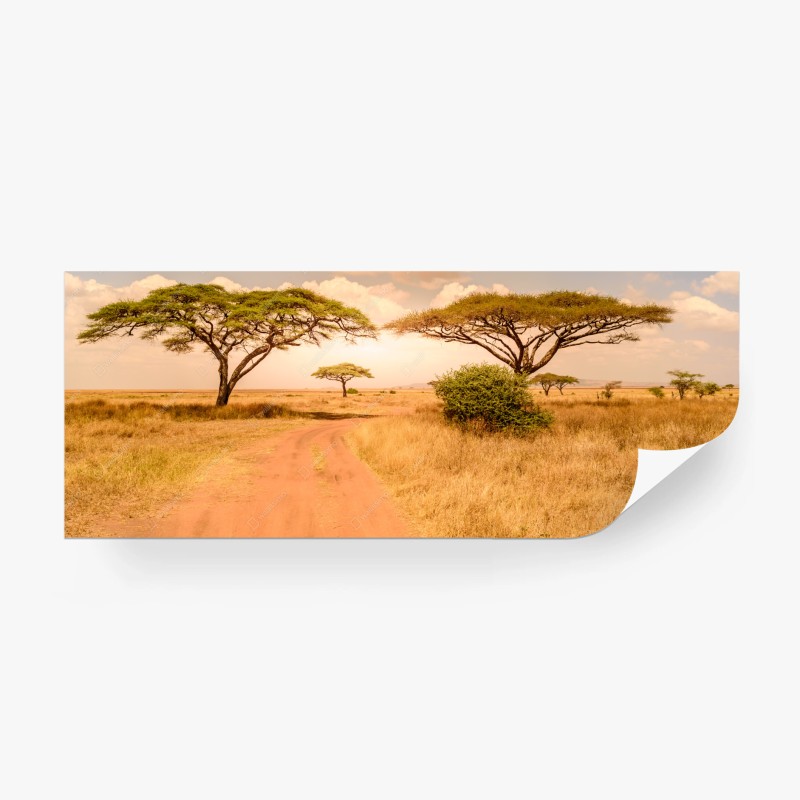 Carta da parati paesaggio infinito del Serengeti