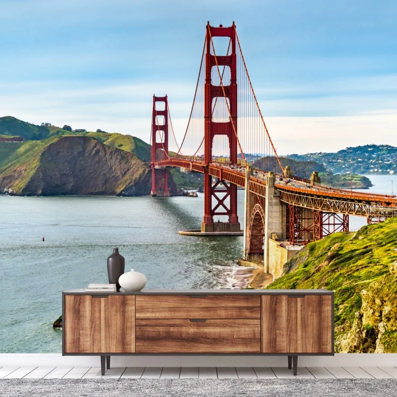 Carta da parati panorama iconico del Golden Gate a San Francisco