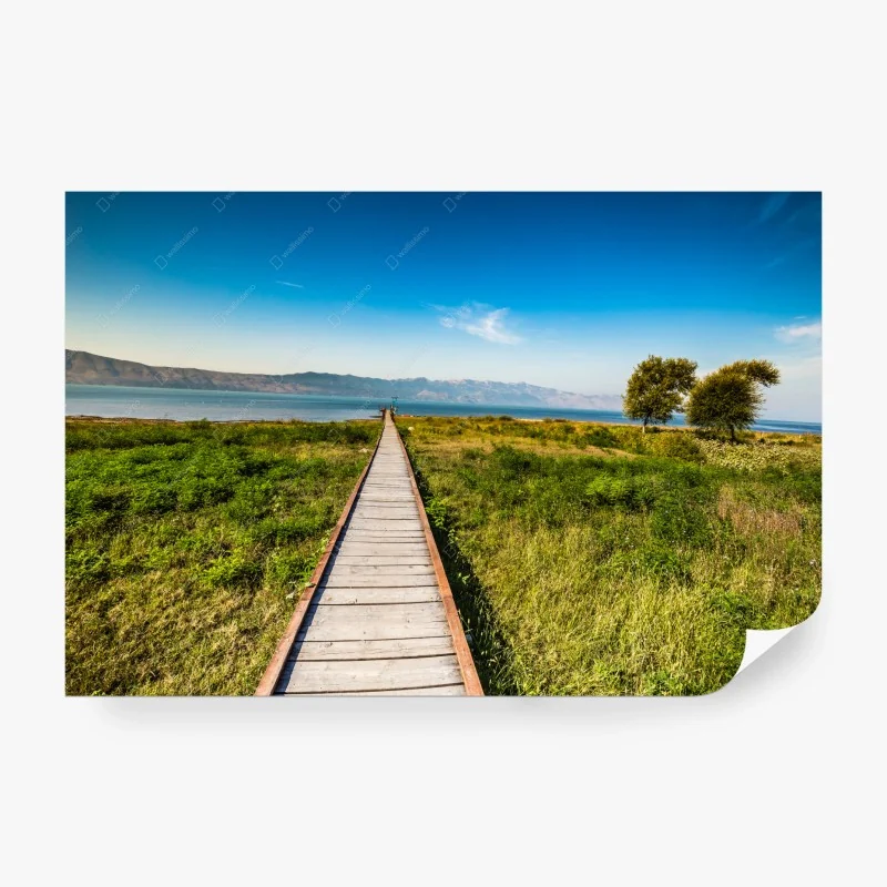 Carta da parati sentiero verso il lago Skadar