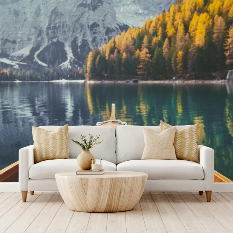 Carta da parati serenità sul Lago di Braies