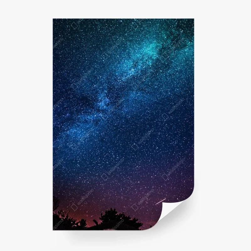 Carta da parati manto stellato notturno